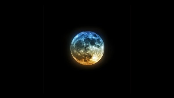 Планета на темном фоне