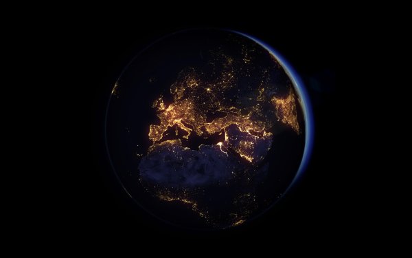 Вид земли из космоса