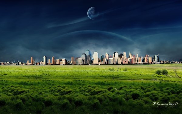 Город вдалеке