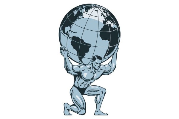 Человек держит землю