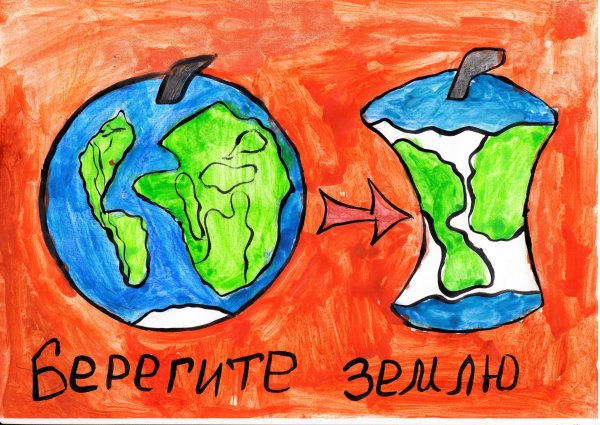 Плакат Защитим свою планету