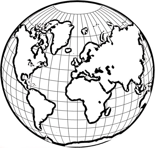 Земля раскраска