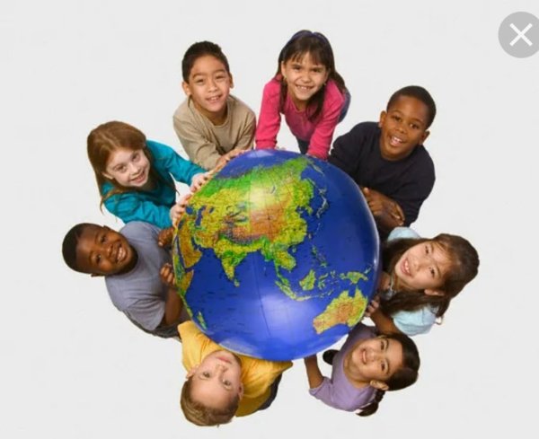Дети на земном шаре