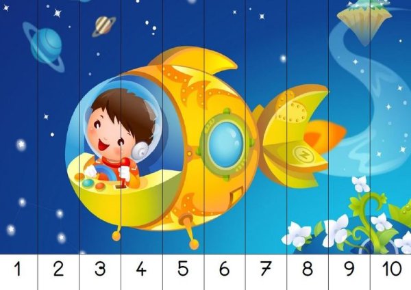 Математические пазлы для дошкольников