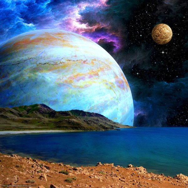 Космические пейзажи на земле