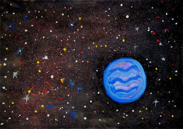 Нептун иллюстрация детская планеты