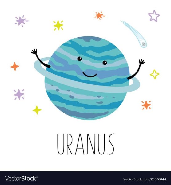 Планета Уран мультяшная