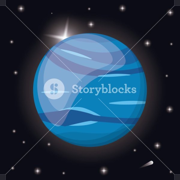 Мультяшные планеты Нептун