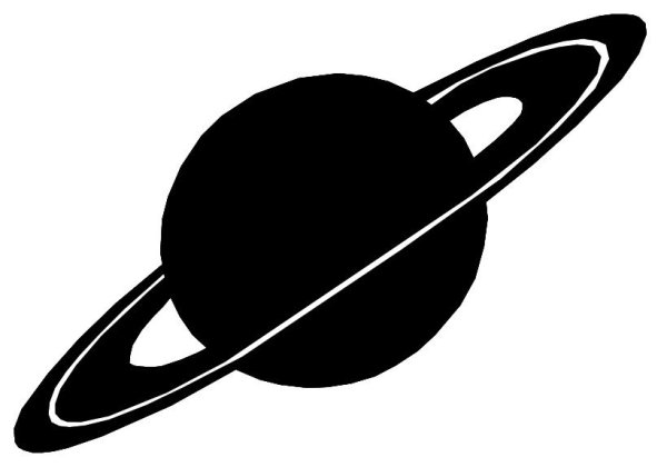 Сатурн силуэт