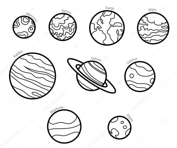 Планета Венера раскраска