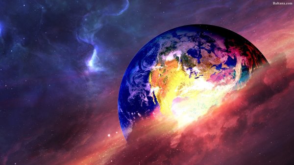 Планета земля в космосе
