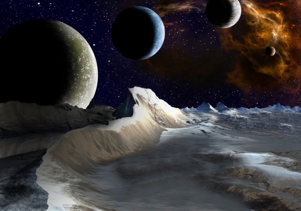 Космические пейзажи на земле