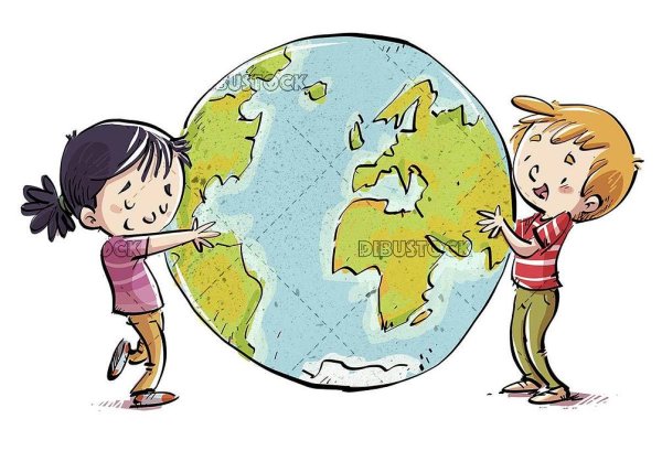 Мальчик обнимает планету