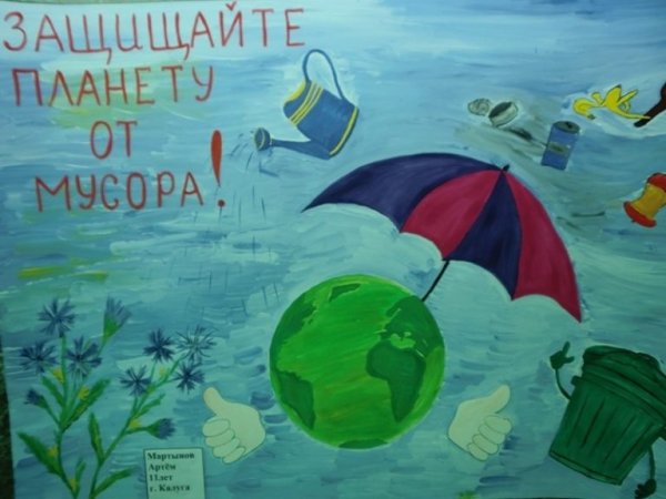 Экологический плакат мусор