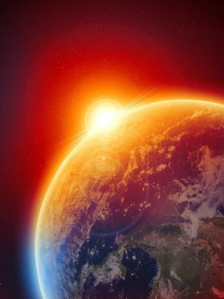 Солнце над планетой