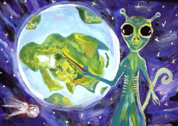 Рисование инопланетяне