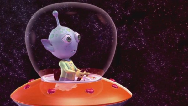 Летающая тарелка с инопланетянами