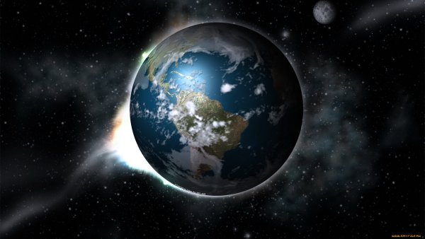 Земной шар в космосе