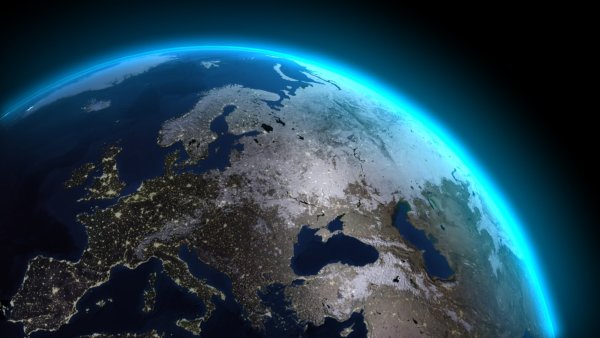Вид земли с космоса