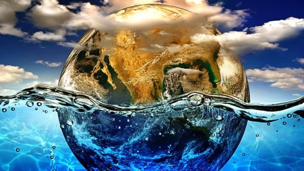 Земной шар вода