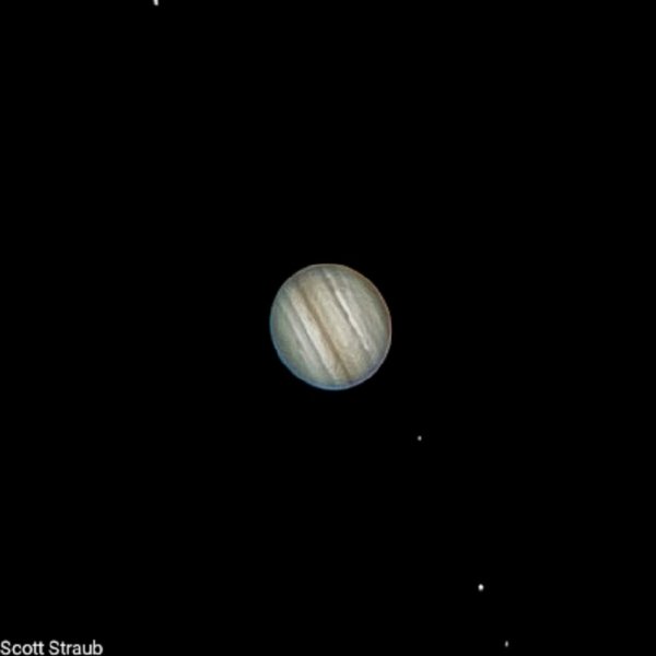 Юпитер в телескоп 140 крат