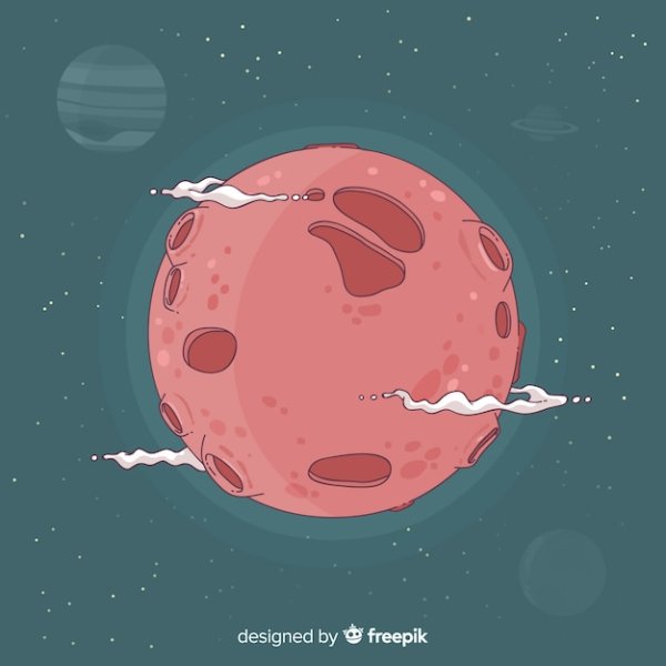 Марс нарисовать