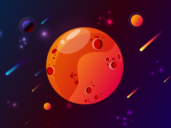 Марс Adobe Illustrator