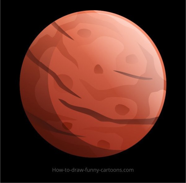 Марс рисунок