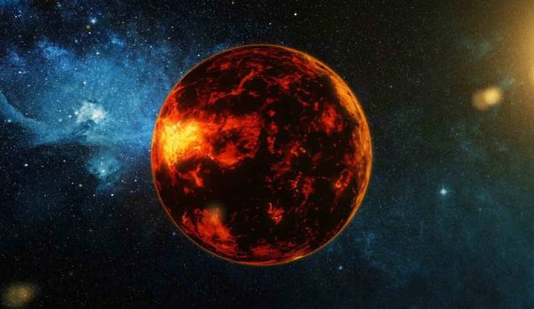 Планета Венера в космосе