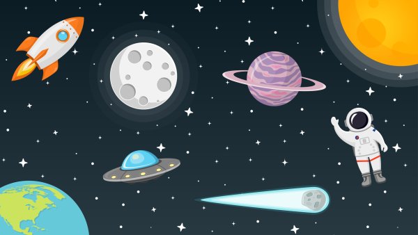 Космос планеты космонавт ракета