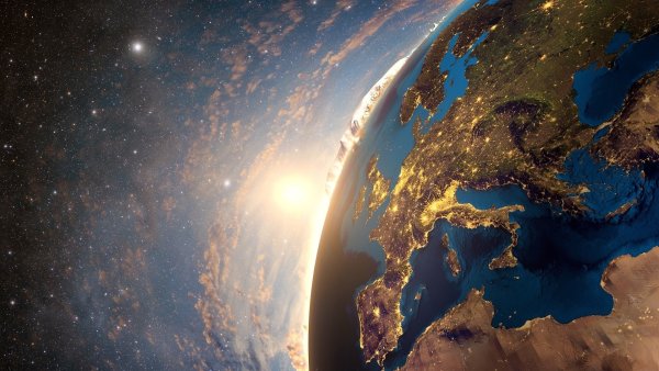 Планета земля из космоса