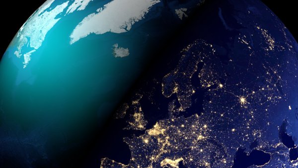 Вид земли из космоса