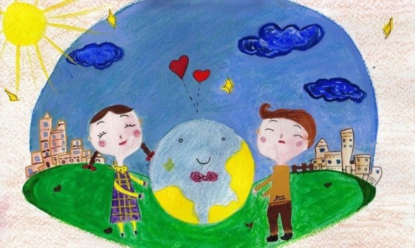 Планета наш дом рисунки для детей