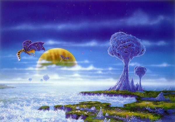 Фантастический пейзаж легкий