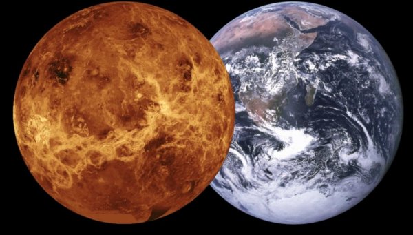 Меркурий и земля