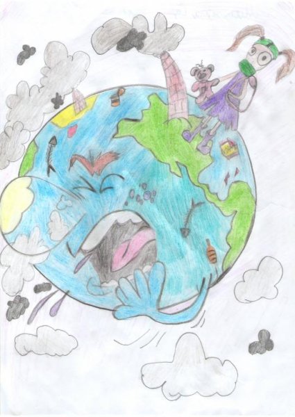 Рисунок спасем планету