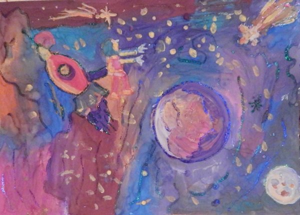 Работы детей таинственный космос