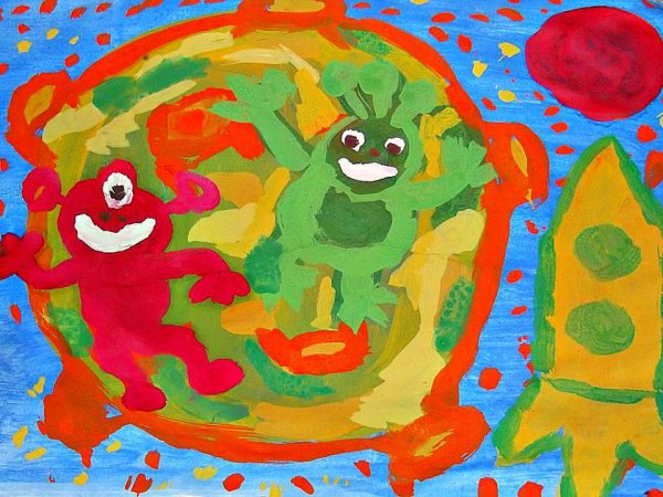 Веселая Планета рисунок