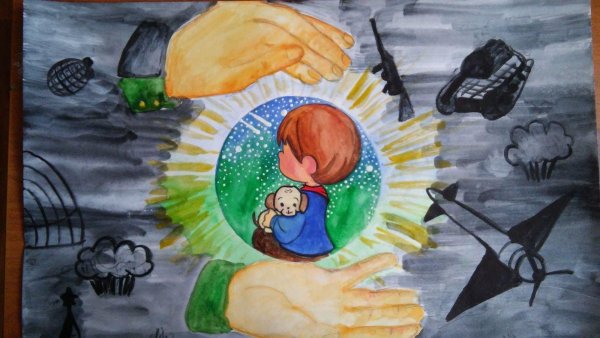 Рисунок на тему мир без войны