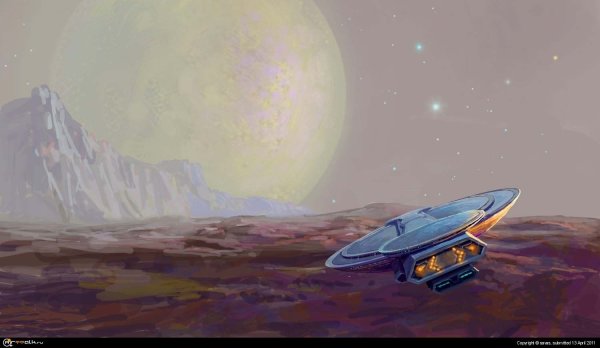 Коллаж на пыльных тропинках далеких планет