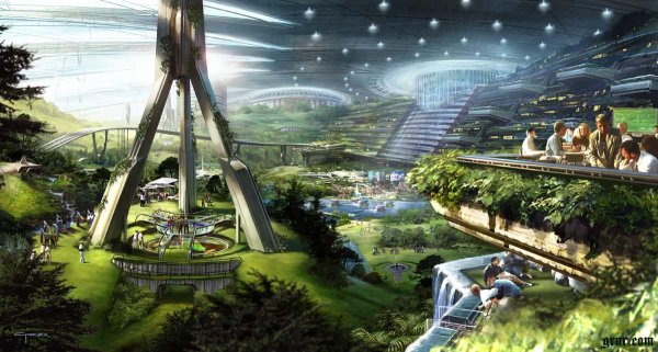 Город будущего под куполом