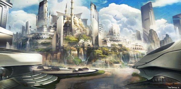 Sci Fi город футуризм