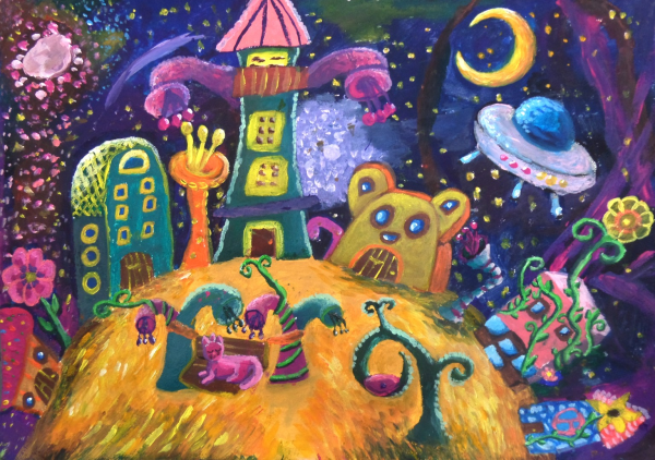 Сказочный космический город