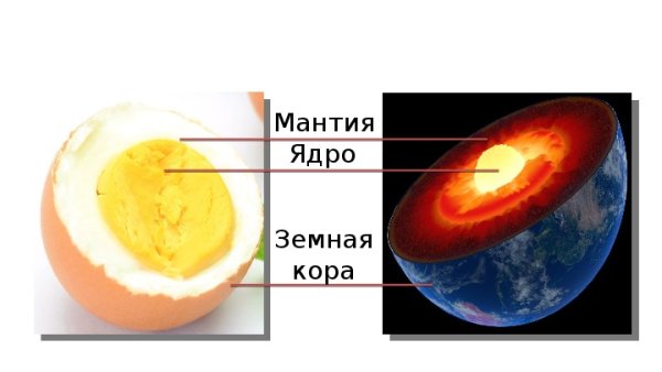 Внутреннее строение земли яйцо