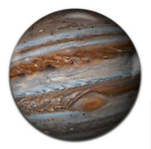 Планета Юпитер на белом фоне