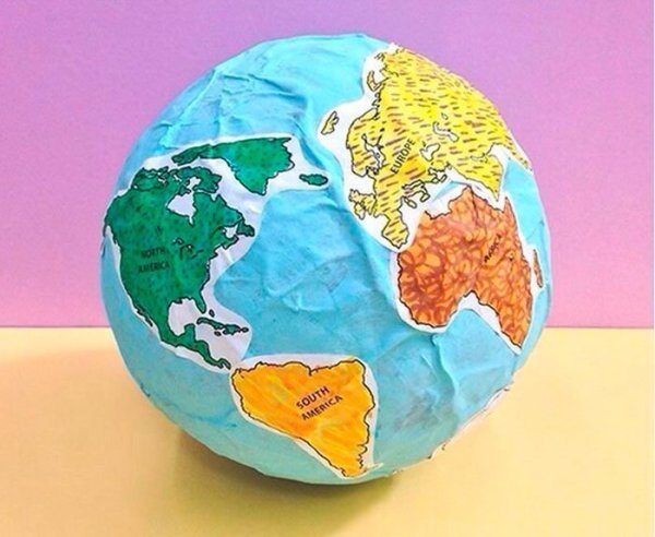 Макет земли поделка