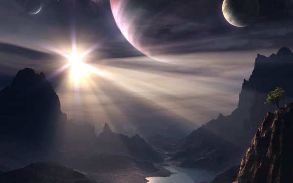 Фантастические пейзажи других планет