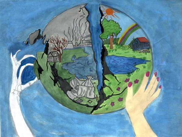 Рисунок на тему мир и добро