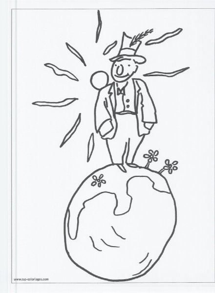 Раскраски маленький принц честолюбец