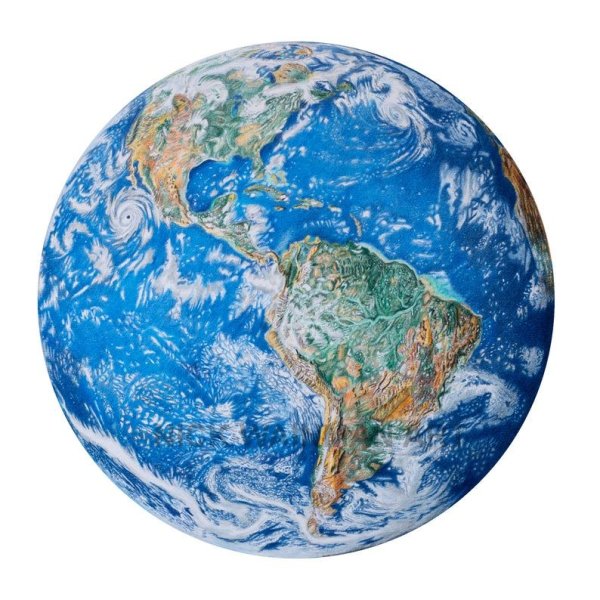 Планета земля на белом фоне